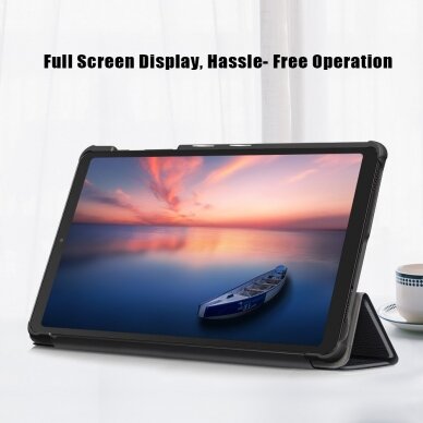 Samsung Tab A7 Lite black TRIFOLD dėklas 6