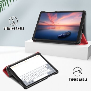 Samsung Tab A7 Lite red TRIFOLD dėklas 3