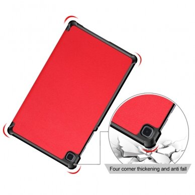 Samsung Tab A7 Lite red TRIFOLD dėklas 7