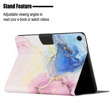 Samsung Tab A8 10.5" fashion dėklas Pink Blue Marble 2