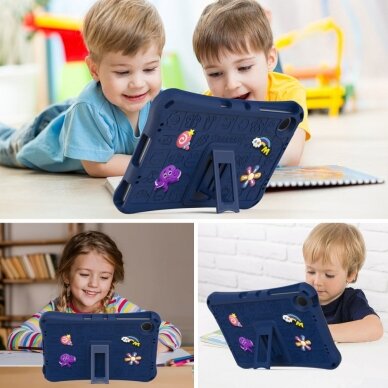 Samsung Tab A9+ 11" ARMOR KIDS blue su kojele ir virvute nugarėlė 7