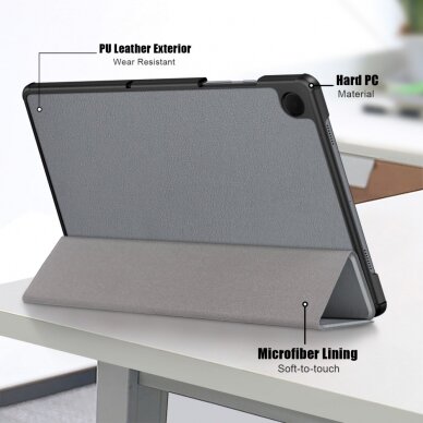 Samsung Tab A9+ 11" grey TRIFOLD dėklas 6