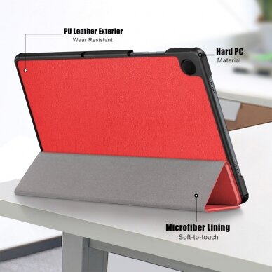 Samsung Tab A9+ 11" red TRIFOLD dėklas 6