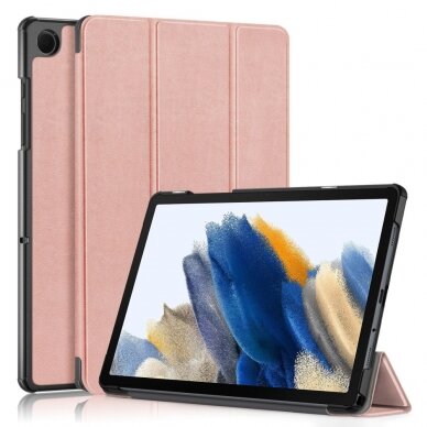 Samsung Tab A9+ 11" rose gold TRIFOLD dėklas