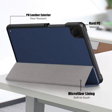 Samsung Tab A9 8.7" dark blue TRIFOLD dėklas 4