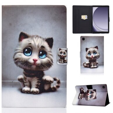 Samsung Tab A9 8.7" fashion dėklas Cat with blue eyes