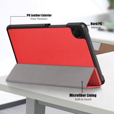 Samsung Tab A9 8.7" red TRIFOLD dėklas 4