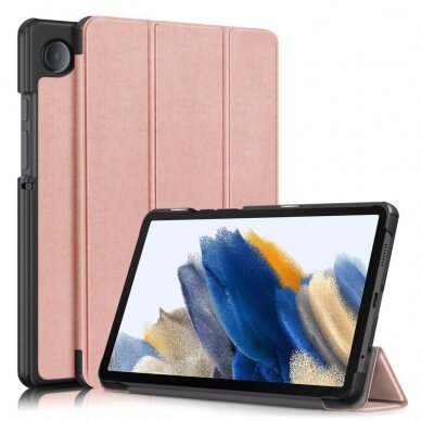 Samsung Tab A9 8.7" rose gold TRIFOLD dėklas