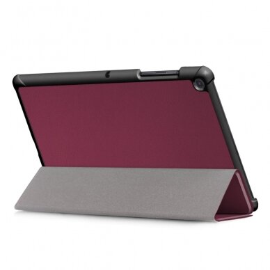 Samsung Tab S5e 10.5 bordo TRIFOLD dėklas 5