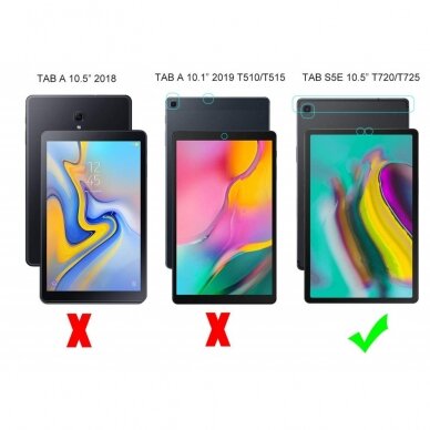 Samsung Tab S5e 10.5 juoda LYGLAK nugarėlė 6