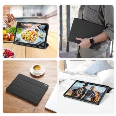 Samsung Tab S6 LITE 10.4 black DUX DUCIS domo TRIFOLD dėklas 1