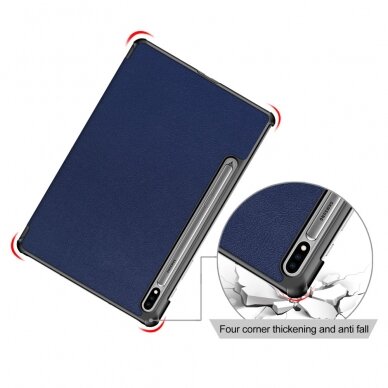 Samsung Tab S7/S8 11" blue TRIFOLD dėklas 9