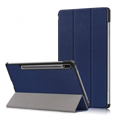 Samsung Tab S7/S8 11" blue TRIFOLD dėklas