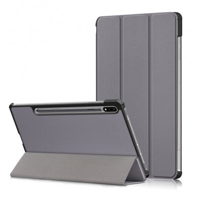 Samsung Tab S7/S8 11" grey TRIFOLD dėklas