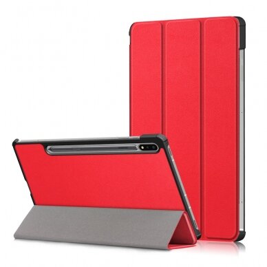 Samsung Tab S7/S8 11" red TRIFOLD dėklas