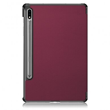 Samsung TAB S7 FE/ S7+/ S8+ bordo TRIFOLD dėklas 1