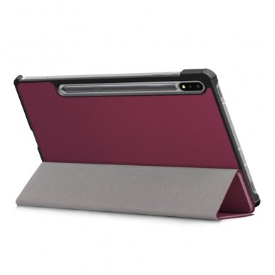 Samsung TAB S7 FE/ S7+/ S8+ bordo TRIFOLD dėklas 8