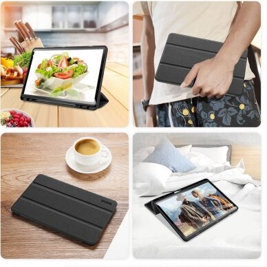 Samsung TAB S9/S9 FE 11" black DUX DUCIS domo TRIFOLD dėklas 8