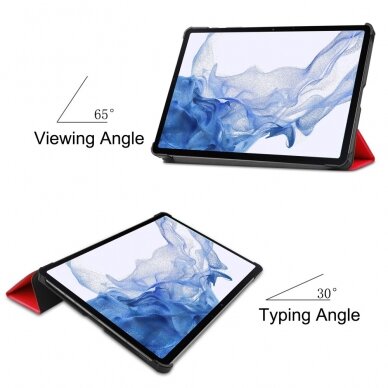 Samsung TAB S9/S9 FE 11" raudonas TRIFOLD dėklas 5