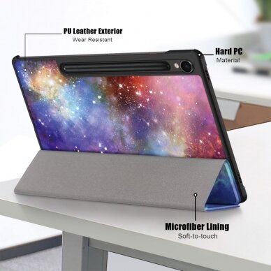 Samsung TAB S9/S9 FE 11" TRIFOLD dėklas GALAXY 10