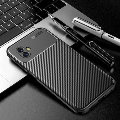 Samsung Xcover 6 PRO black Carbon Fiber nugarėlė 2