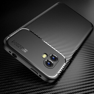 Samsung Xcover 6 PRO black Carbon Fiber nugarėlė 3