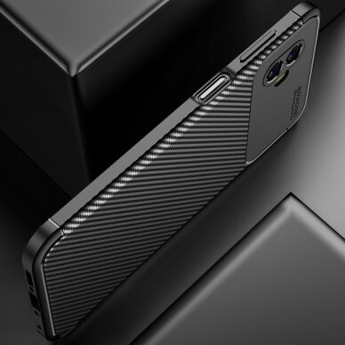 Samsung Xcover 6 PRO black Carbon Fiber nugarėlė 5