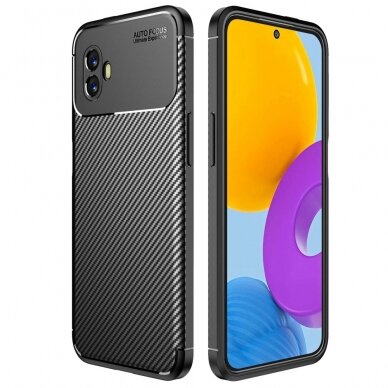 Samsung Xcover 6 PRO black Carbon Fiber nugarėlė