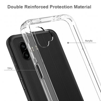 Samsung Xcover 6 PRO skaidri Acrylic+TPU nugarėlė 1