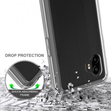 Samsung Xcover 6 PRO skaidri Acrylic+TPU nugarėlė 3