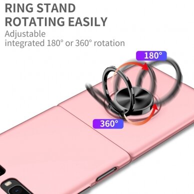 Samsung Z FLIP Tracy plastikinė rausva MAGNETIC RING nugarėlė 4