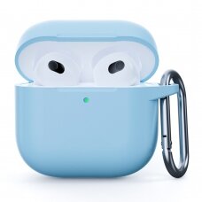 Silikoninis dėklas Airpods 4 baby blue