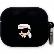 Silikoninis KARL LAGERFELD baltas KLACA3SILCHWH AirPods 3 dėklas