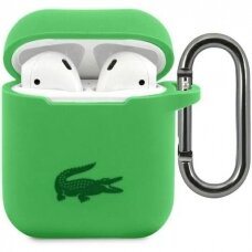 Silikoninis LACOSTE LCA2SN žalias AirPods/AirPods 2 dėklas