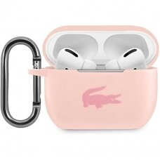 Silikoninis LACOSTE LCAPSI šviesiai rožinis Airpods PRO dėklas