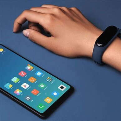 Silikoninė apyrankė Xiaomi Mi Band 5 / Mi Band 6 / Mi Band 7 Grey 6