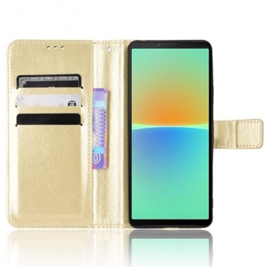 Sony Xperia 10 IV aukso spalvos Tracy K.FLEXI dėklas 1