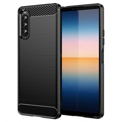 Sony Xperia 10 IV juoda Tracy LYGCARBON nugarėlė