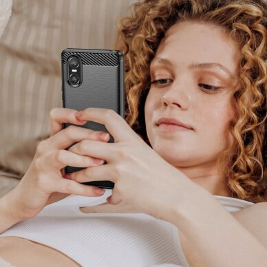 Sony Xperia 10 VI black LYGCARBON nugarėlė 7