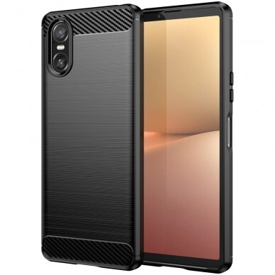 Sony Xperia 10 VI black LYGCARBON nugarėlė