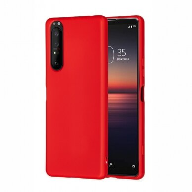 Sony Xperia 5 II raudona tracy silicone nugarėlė