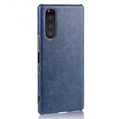 Sony Xperia 5 mėlyna Tracy nugarėlė LEATHER2 2