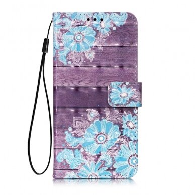 Sony Xperia 5 tracy fashion 3D dėklas Blue Flower 3