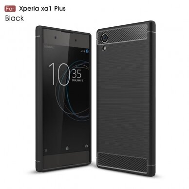 Sony Xperia XA1 PLUS juoda LYGCARBON nugarėlė