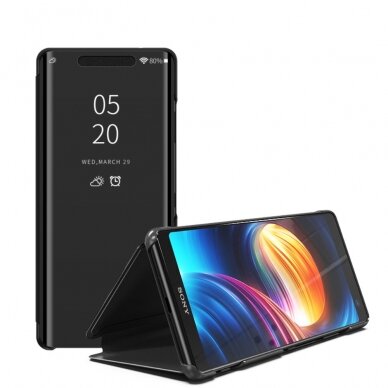 Sony Xperia XZ3 juodas VIEW WINDOW dėklas 1