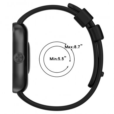 Universali silikoninė apyrankė Redmi Watch black 4