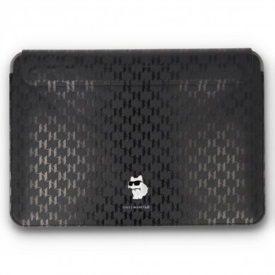 Universalus 16" black Saffiano Monogram KARL LAGERFELD dėklas