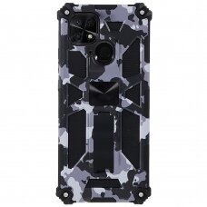 XIAOMI REDMI 10C/POCO C40 black camouflage ARMOR METAL nugarėlė