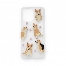 Xiaomi Redmi 12 clear nugarėlė Corgi Design00303