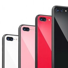 XIAOMI REDMI 6/6A juoda GLASS CASE nugarėlė